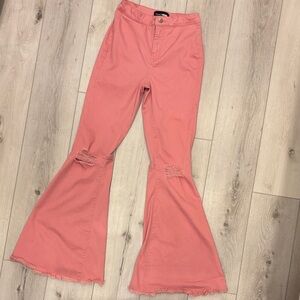 Fashion Nova Coral Flare Jeans